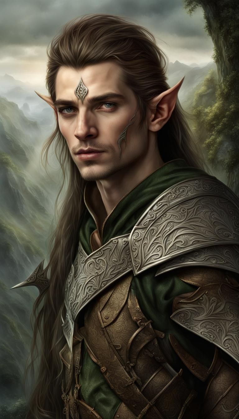 Portrait Of An Elvish Warrior - Ai Generated Artwork - Nightcafe Creator