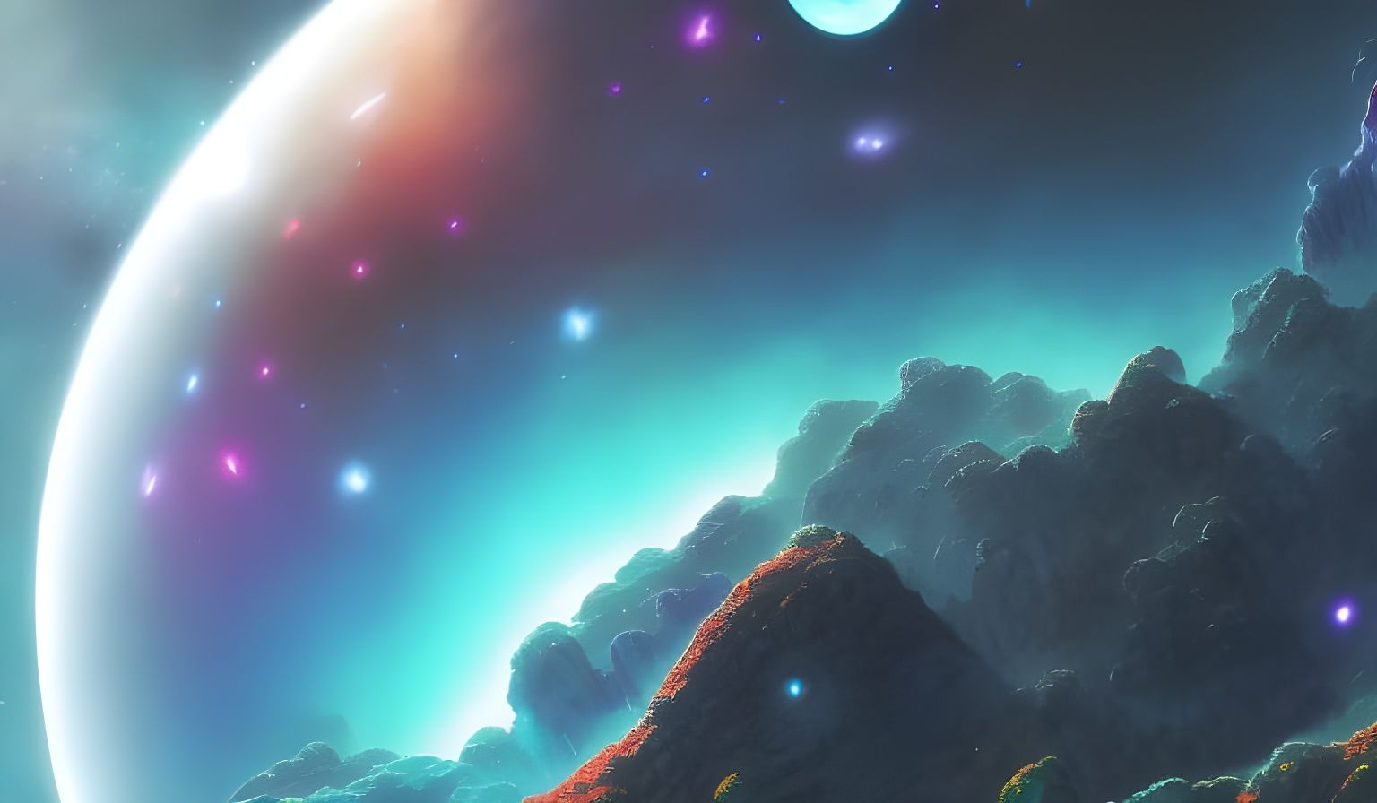 Planets 3 - Ai Generated Artwork - Nightcafe Creator