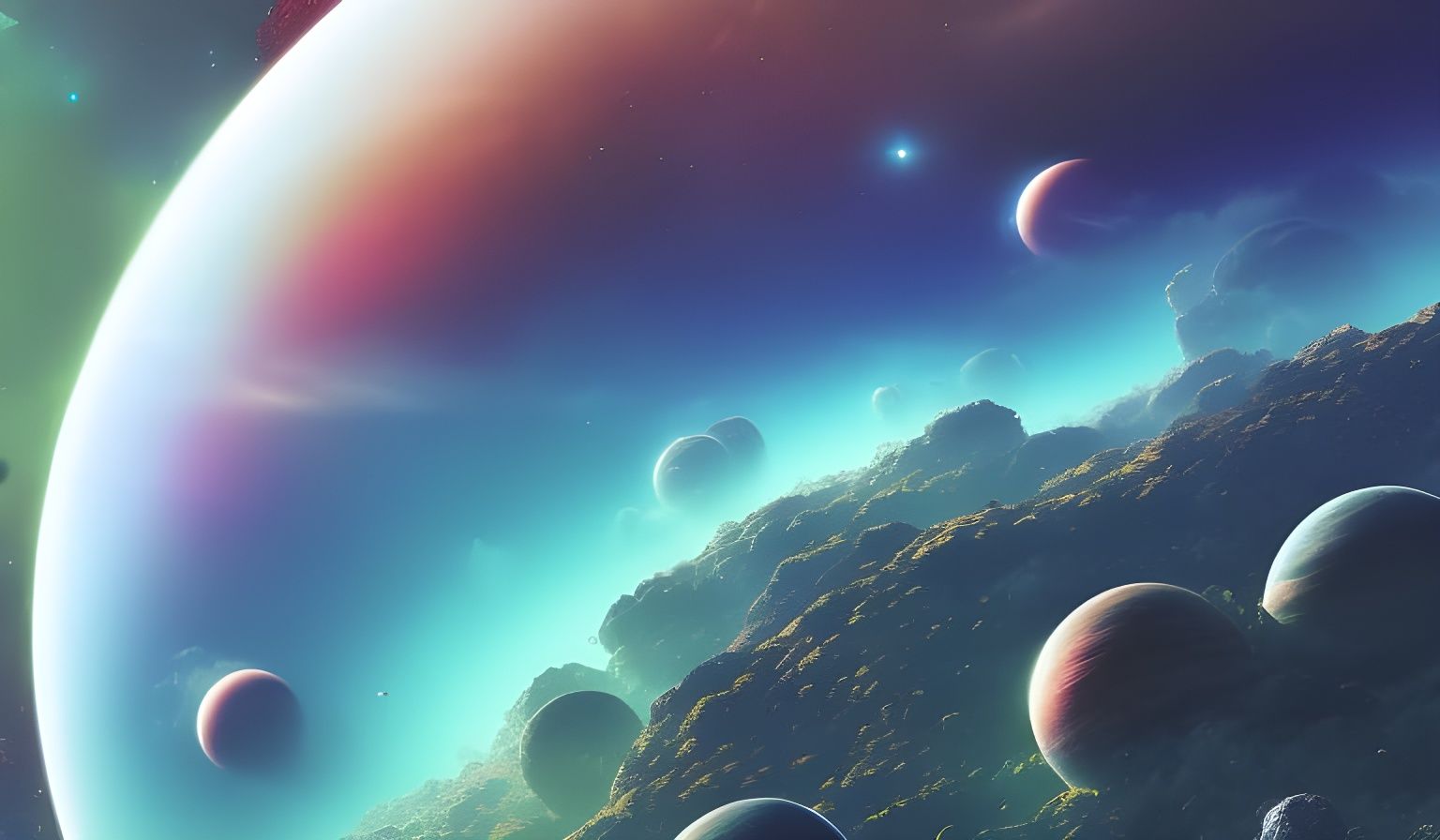 Planets 2 - AI Generated Artwork - NightCafe Creator