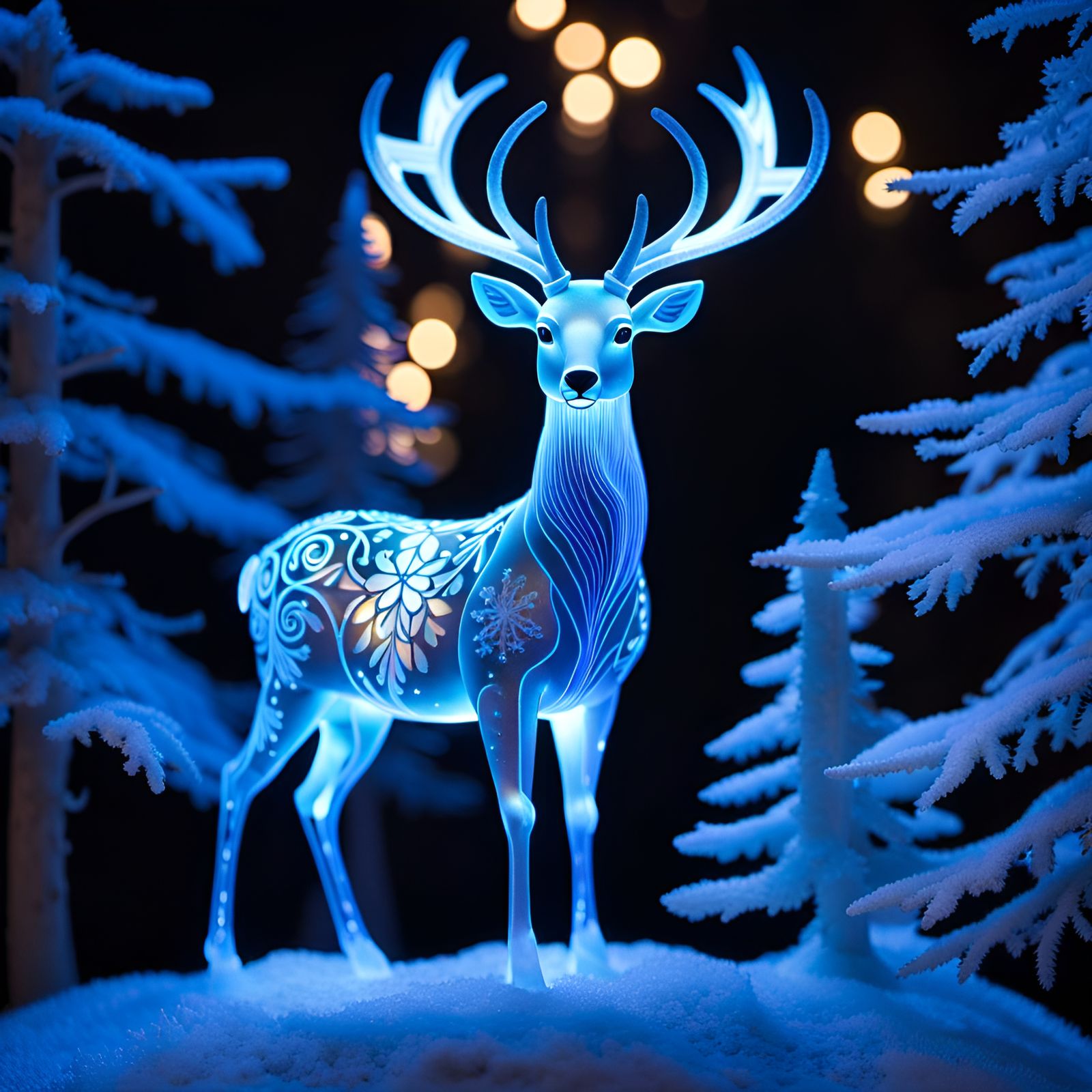 Holly the Holographic Reindeer - AI Generated Artwork - NightCafe Creator