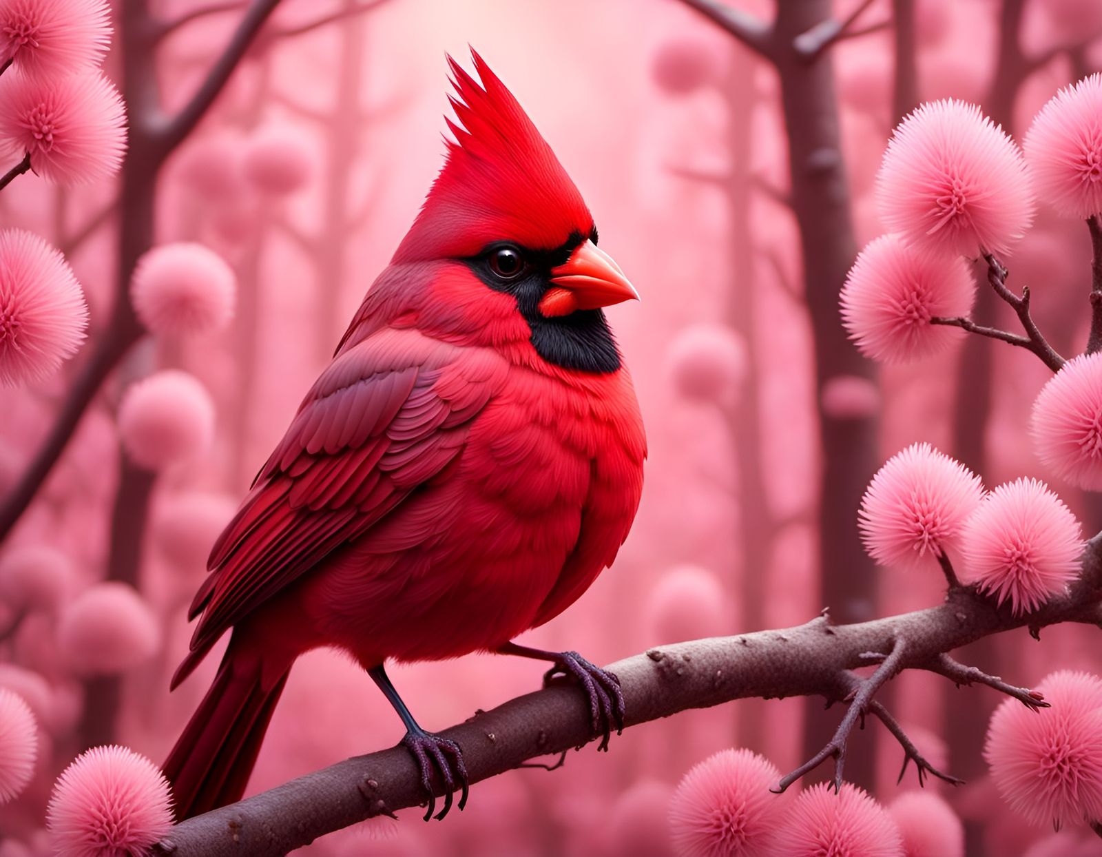 cute cardinal bird  by @muse