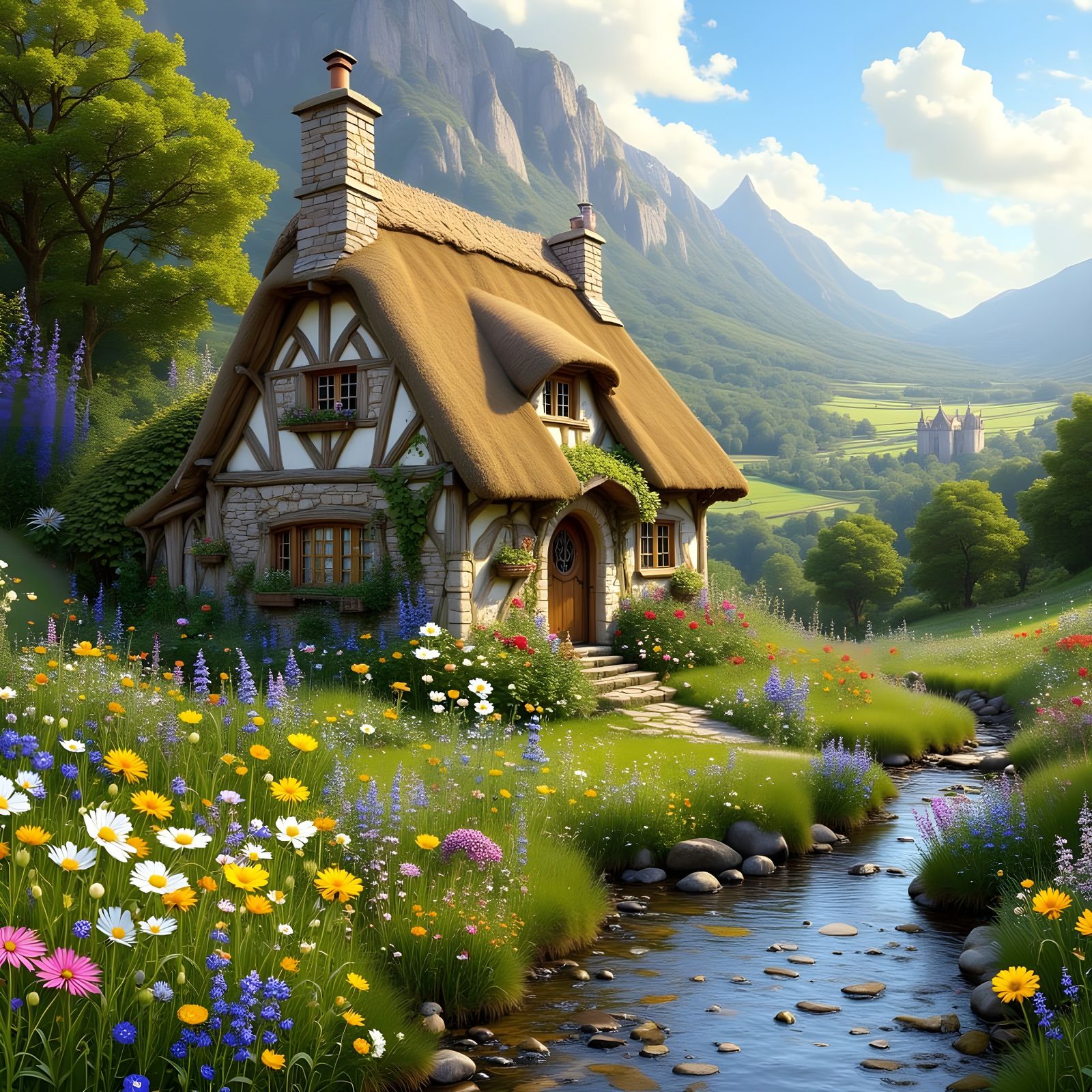 Old World Country Cottage