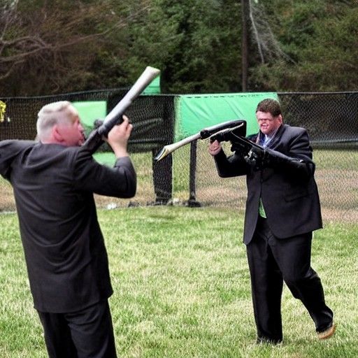 The presidents played a game of paintball