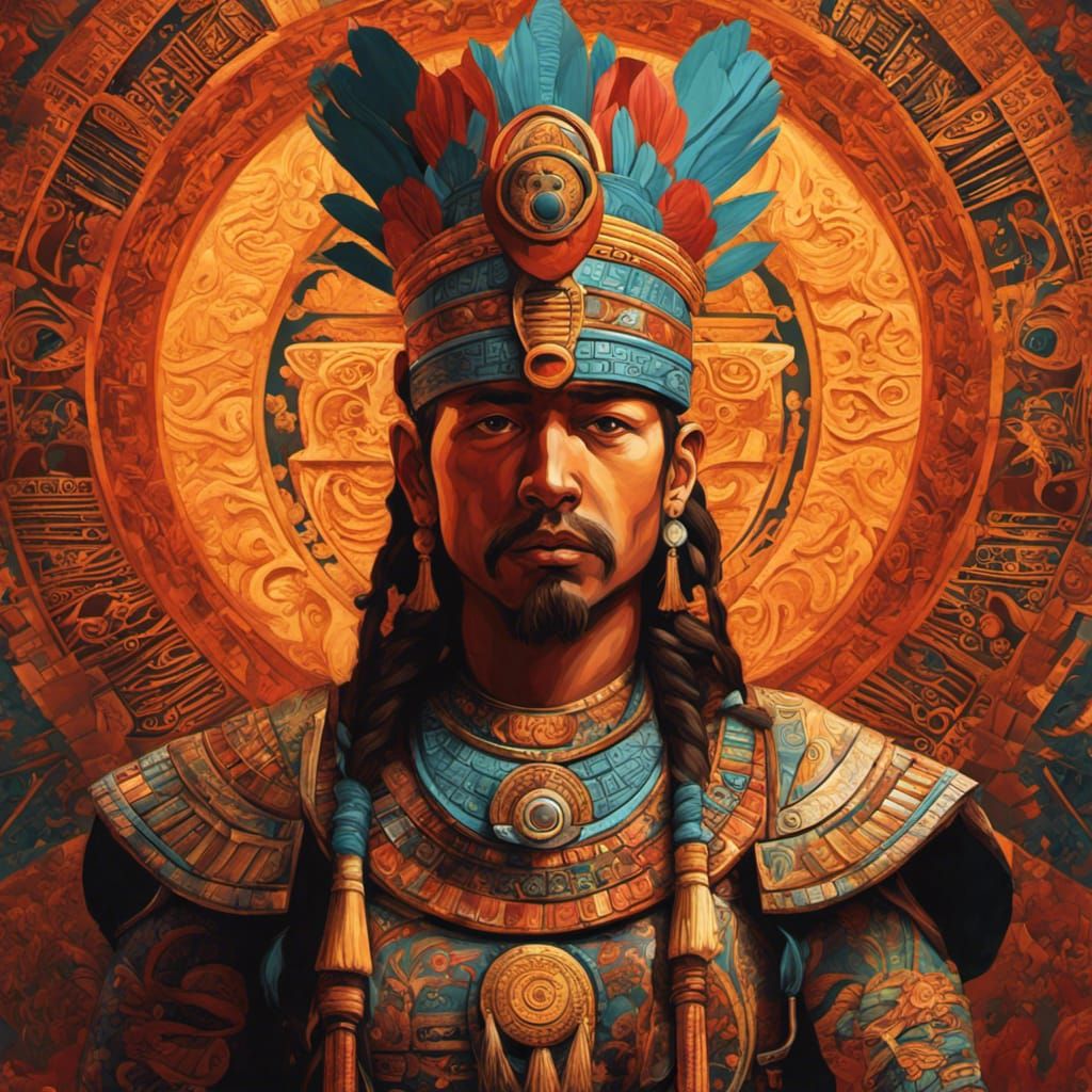 Mayan Warrior AI Generated Artwork NightCafe Creator