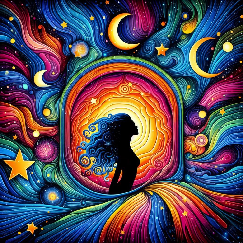 DUO Psychedelic Silhouette