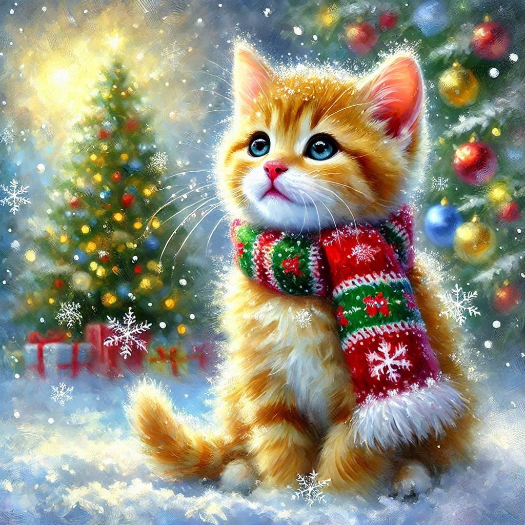 Christmas Kitten