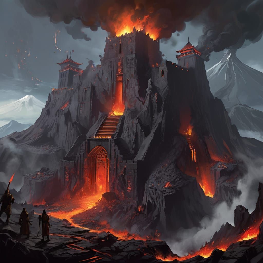 The Volcanic Lair   by @The Enspiritor