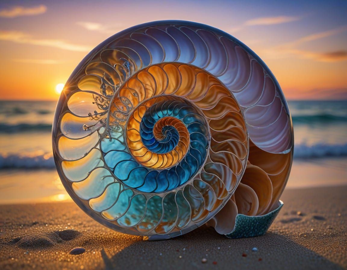 Nautilus' natural geometry  by @Soni