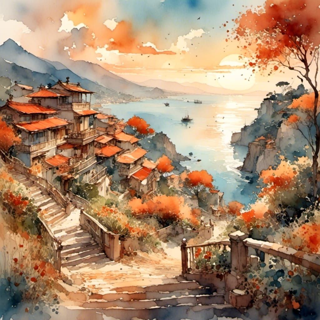 Pueblo costero