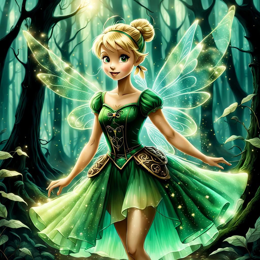 Tinkerbell steampunk - AI Generated Artwork - NightCafe Creator