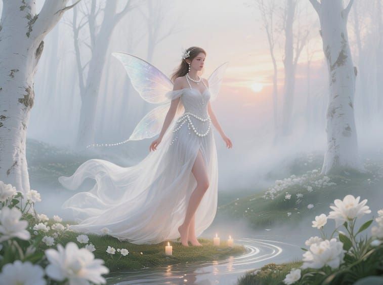 8/13/2025-White Fairy 13 Art By Archangel Tara