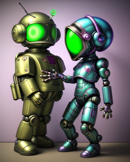 SPACEBALLS: Robot husband and wife 