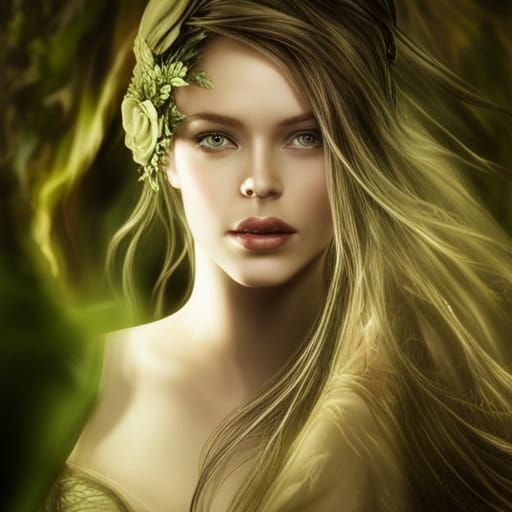 The Dryad's Gaze - AI Generated Artwork - NightCafe Creator