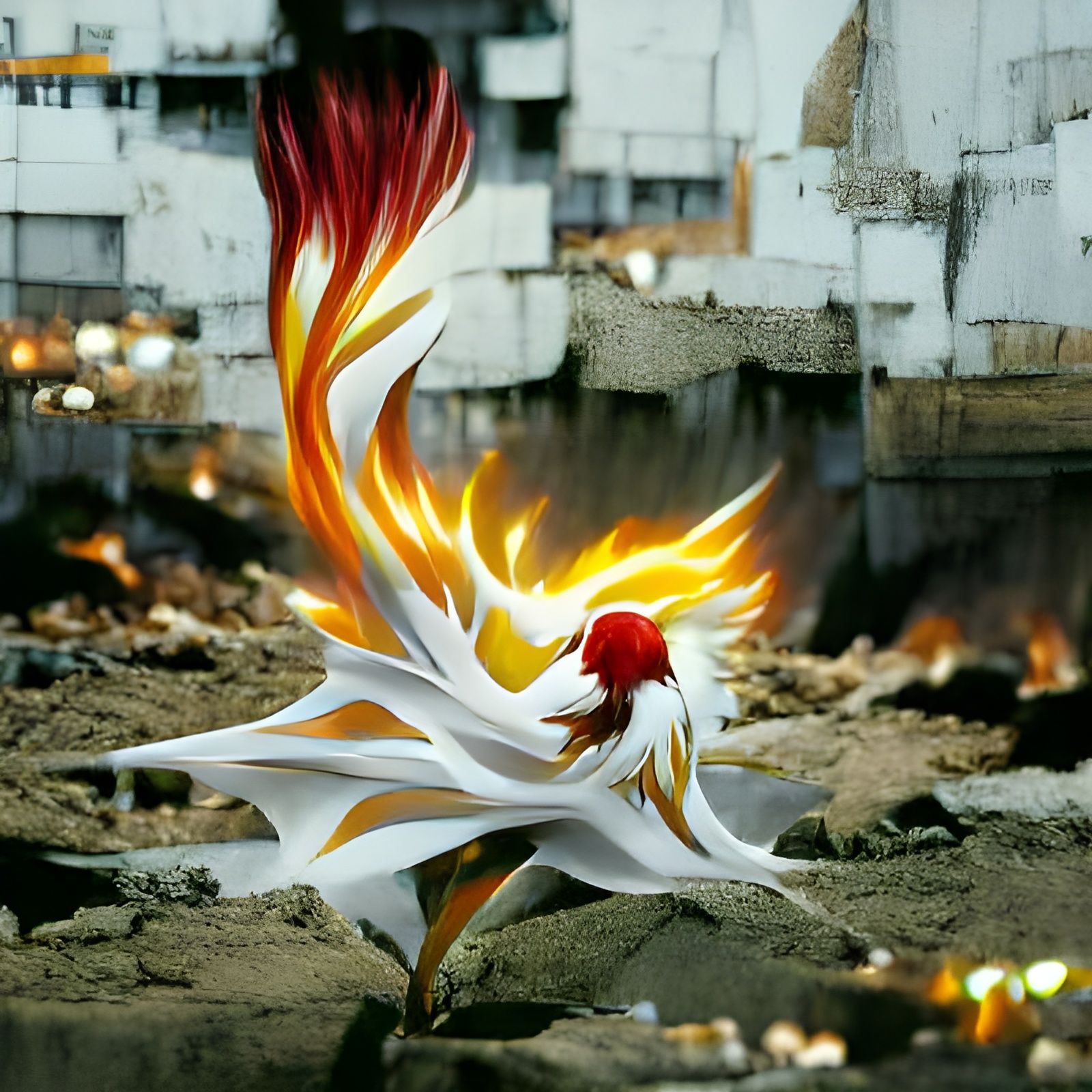 White flame phoenix