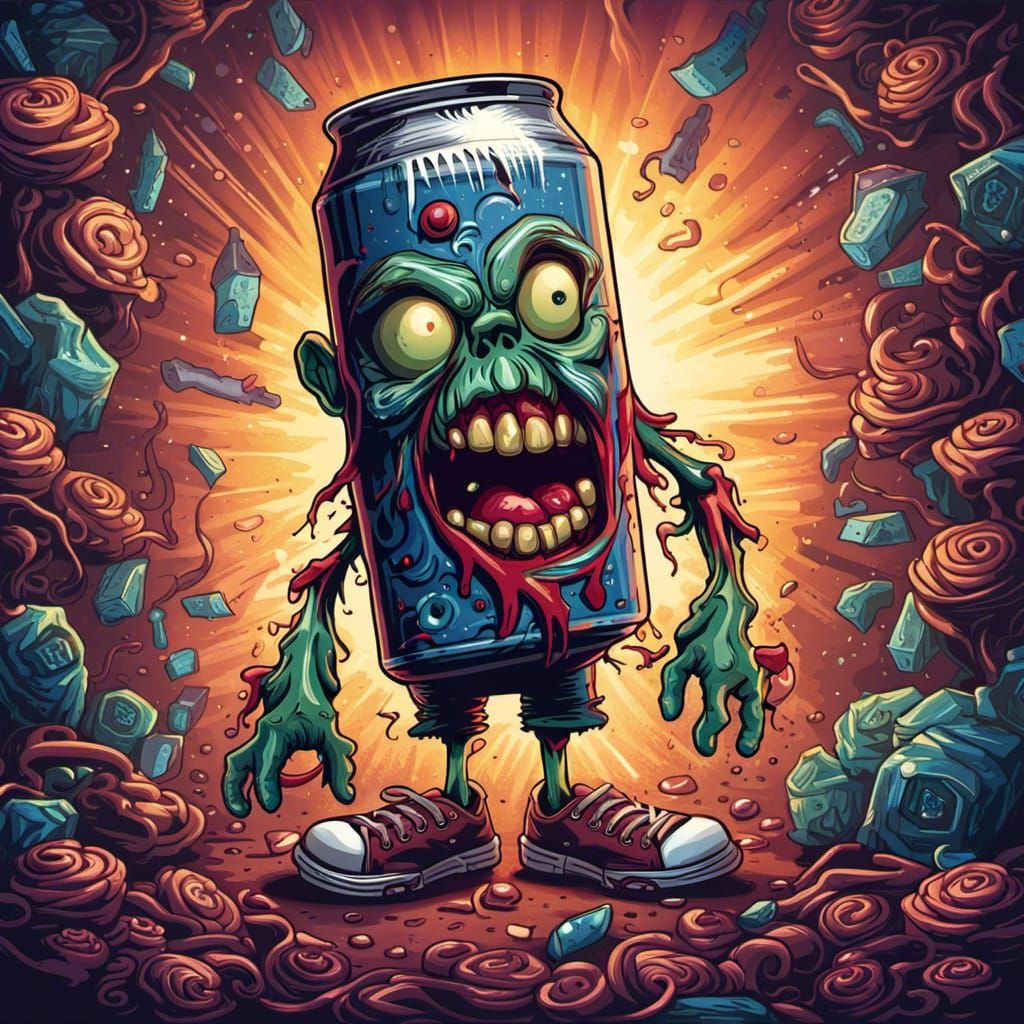 Zombie energy drink AI Generated Artwork NightCafe Creator