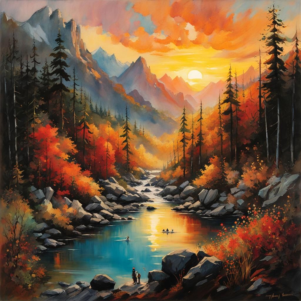 The river