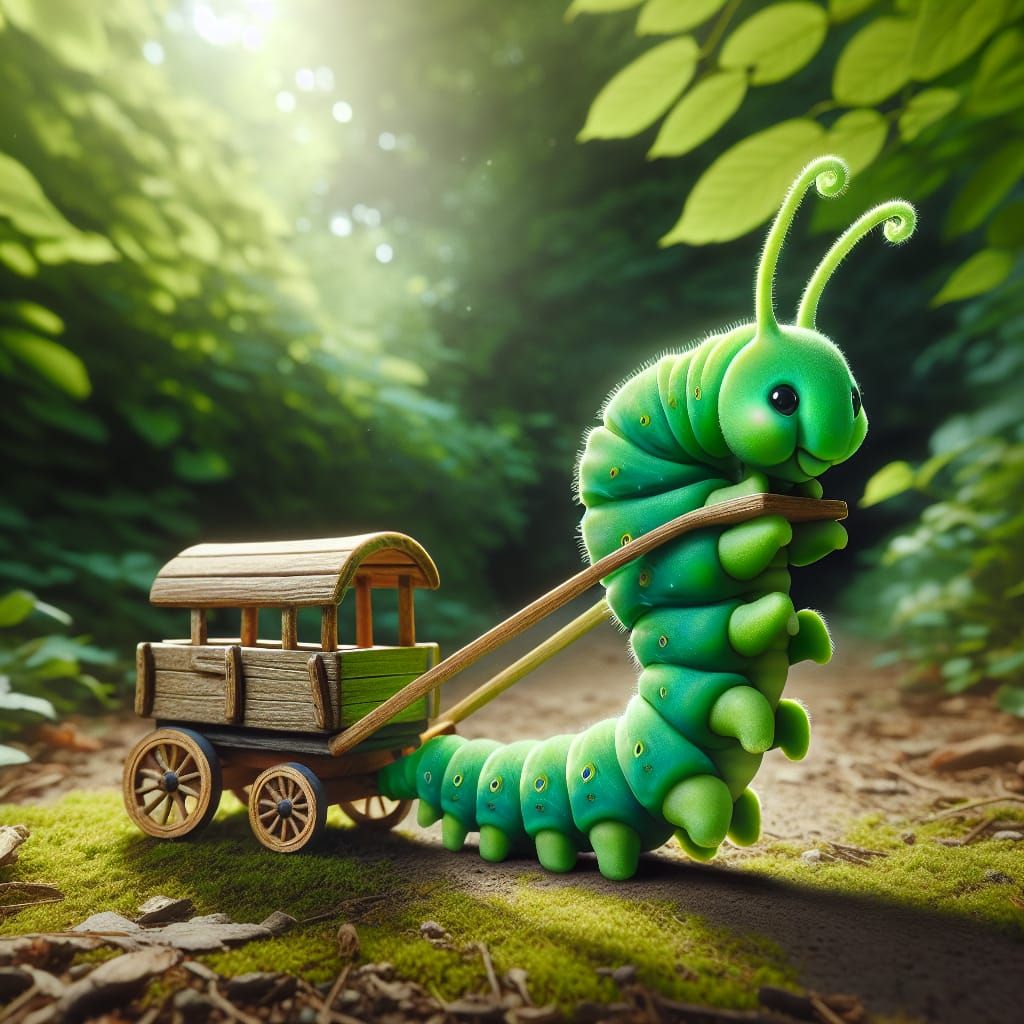 Creating a Disney-like fantasy illustration with a large, sm...