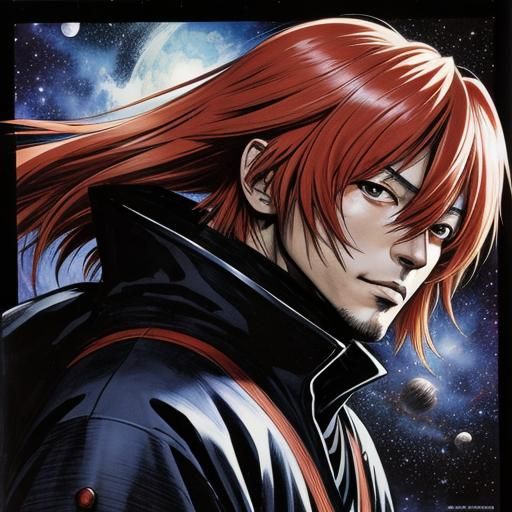 Portrait, Kenshin Himura, Space Station, Ink and Brush, 16k ...