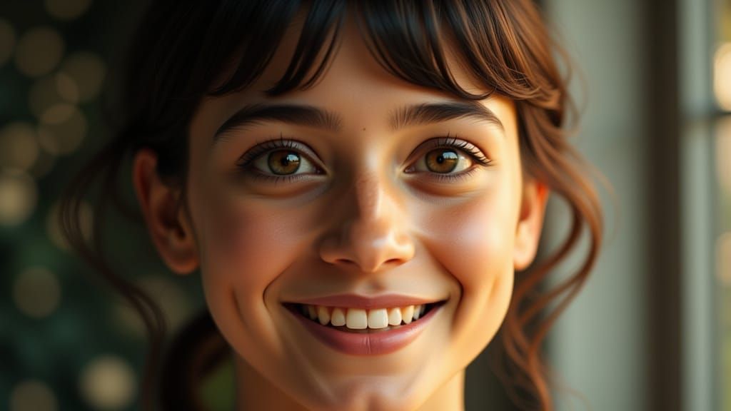 Cinematic Portrait of Wonder and Intensity