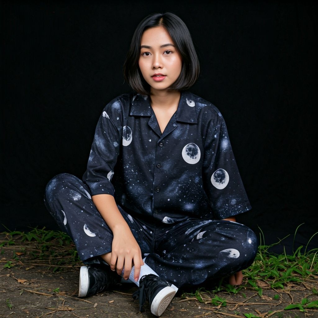 Thai Woman in Galaxy Outfit