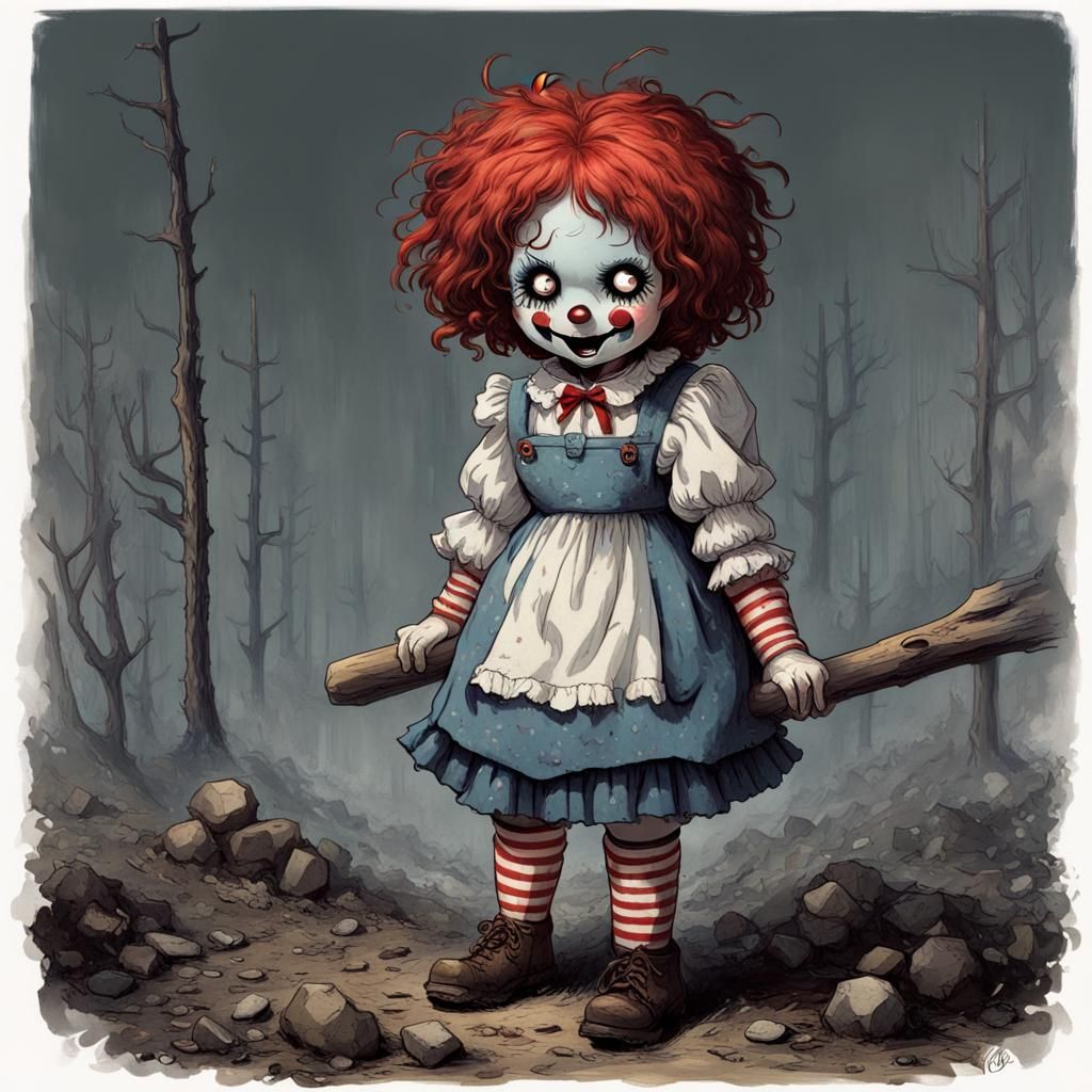 Raggedy Ann's Revenge - AI Generated Artwork - NightCafe Creator