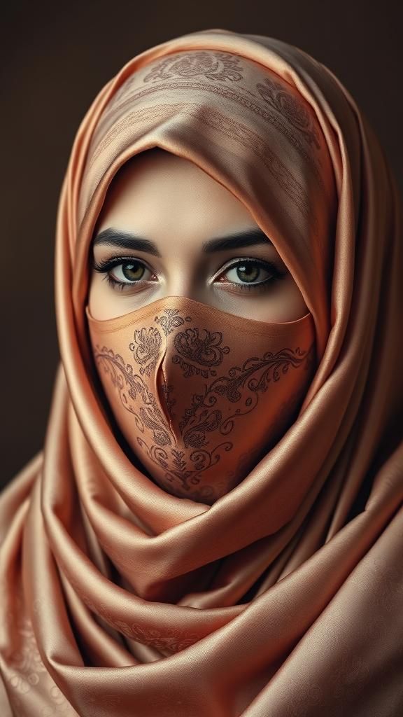 A satin niqāb or sateen niqaab (/nɪˈkɑːb/; Arabic: نقاب), al...