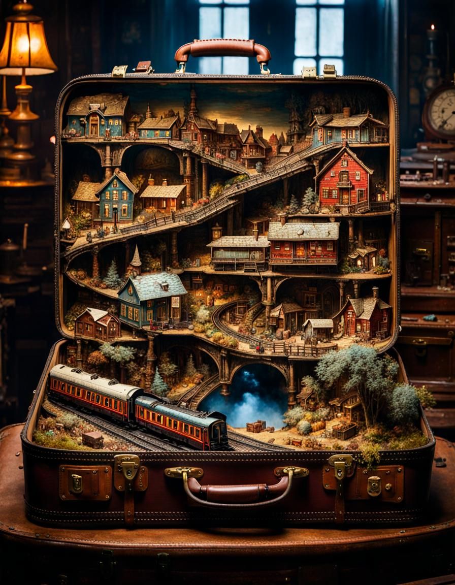 Suitcase Town  by @RedGluetheSlow1