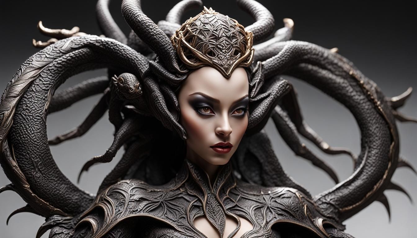 (Beautiful Voluptuous Lolth Worshipped Goddess Statue Sculpt...