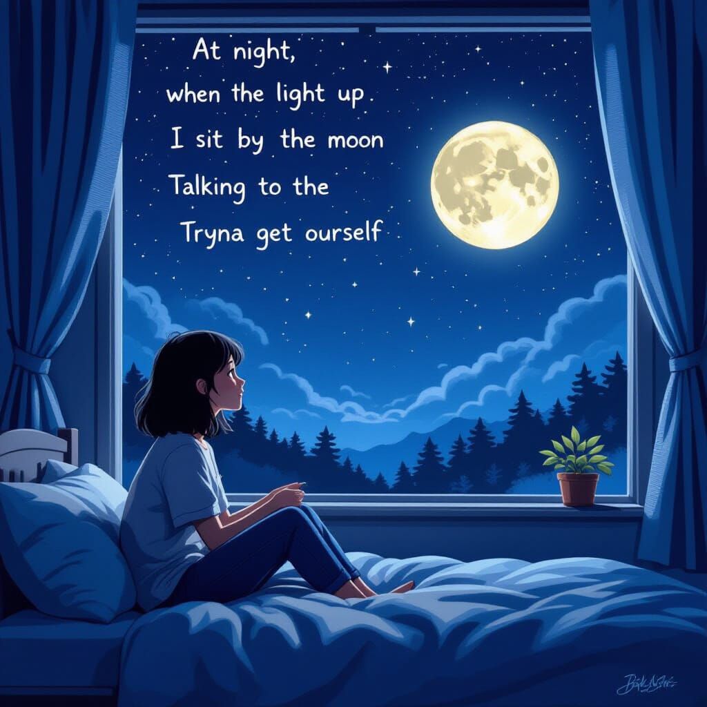 talking to the moon
