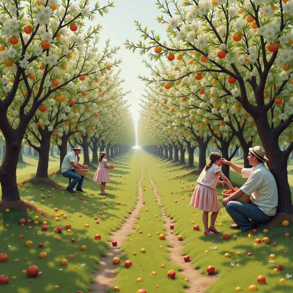 An orchard in spring