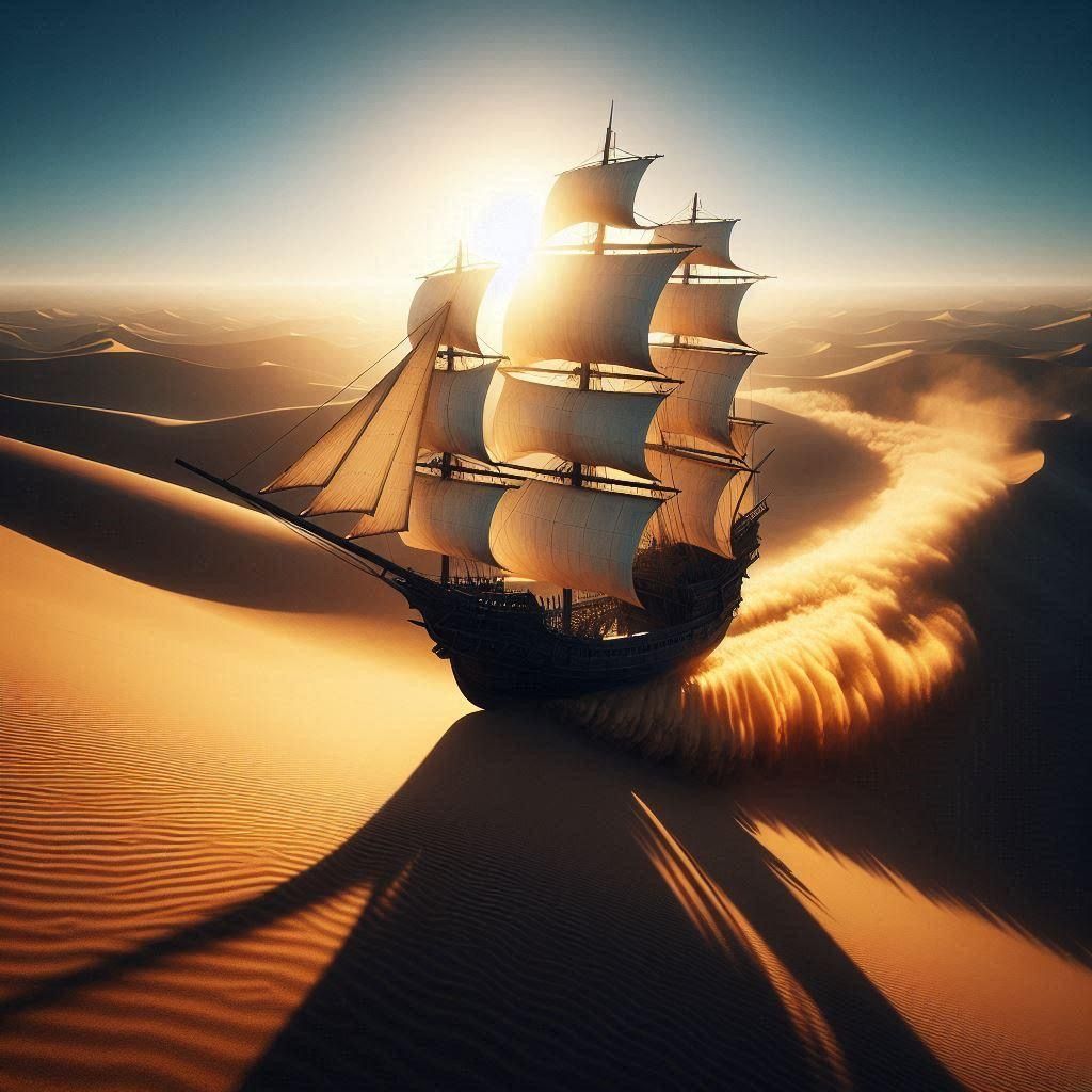 Sandship on the Sea of Sand