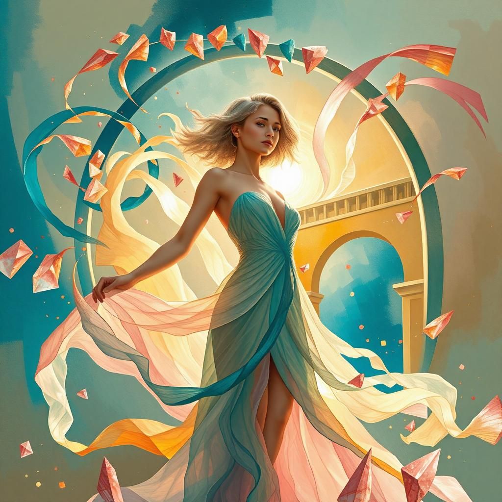 Art deco fusion - Whisper of the Wind