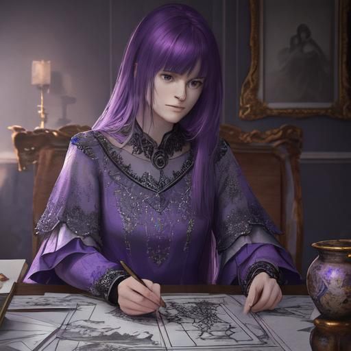 Purple ink #3
