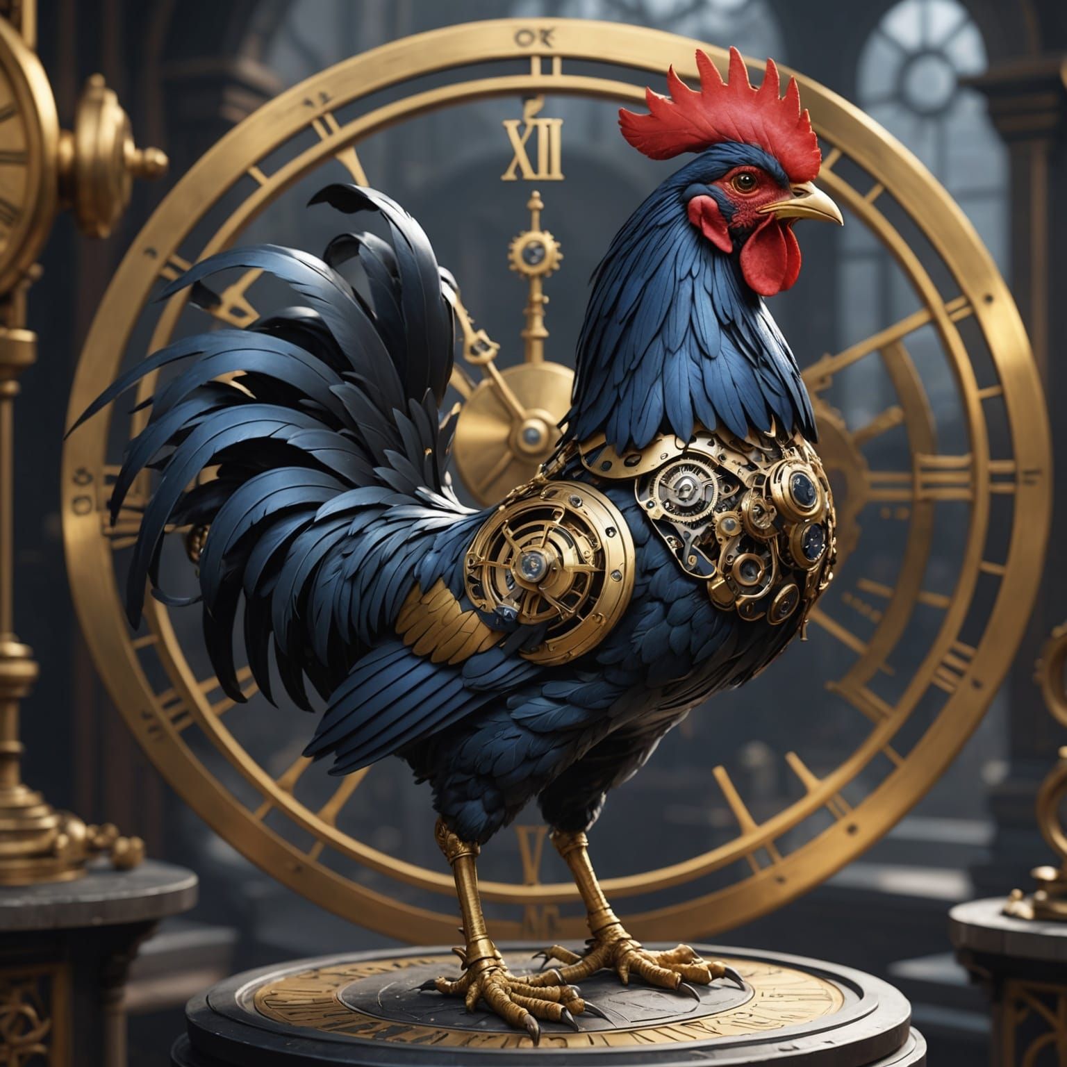 A clockwork cockerel 