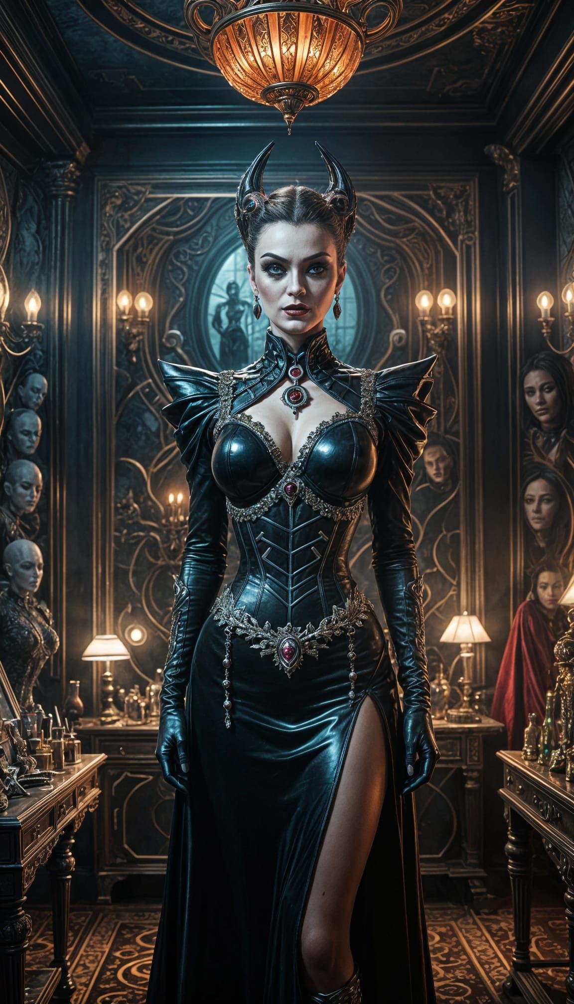 The Makeup Artist: The Supervillain in her Lair by QueenQuill  by @QueenQuill