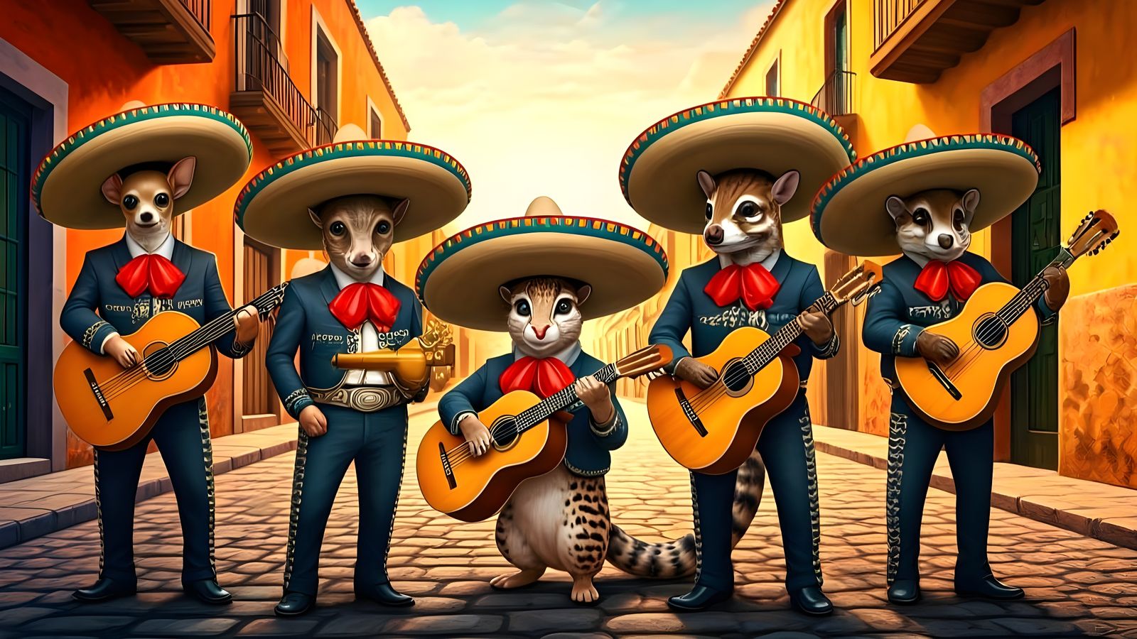 Mexican Animal Mariachi Band  by @Gary Murakami