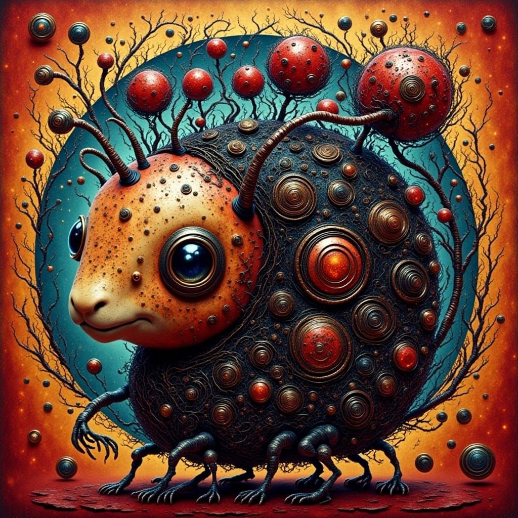  <lora:CY-BUGS:1.0> in the style of Joan Miro