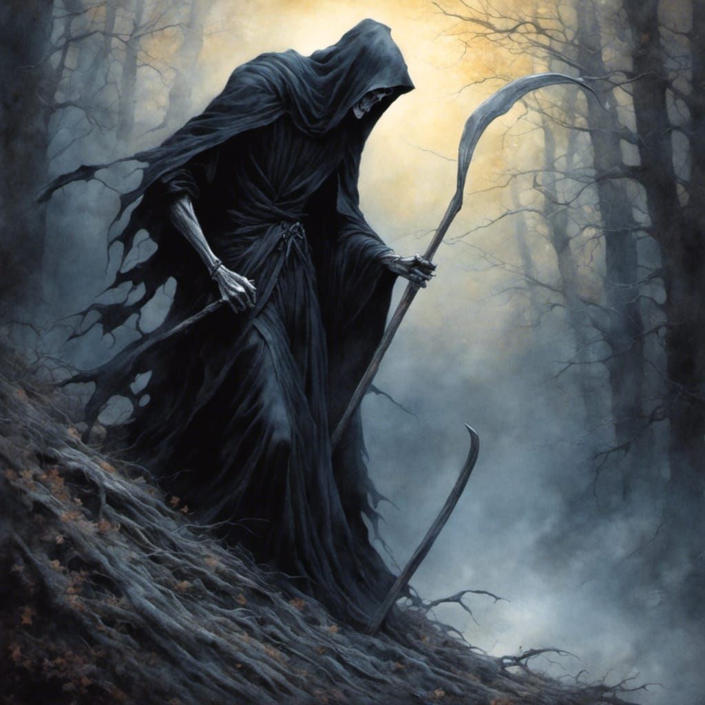 Grim reaper 3 - AI Generated Artwork - NightCafe Creator