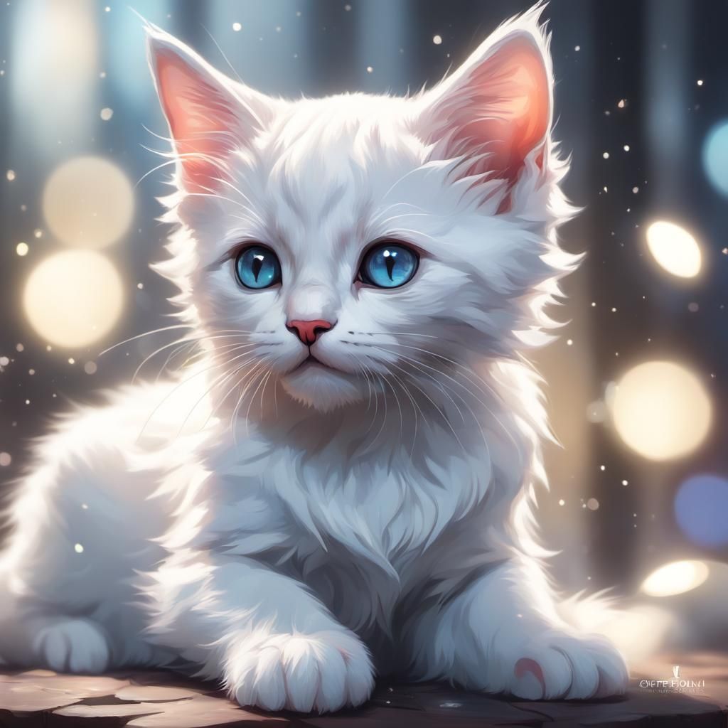 White Kitten - AI Generated Artwork - NightCafe Creator