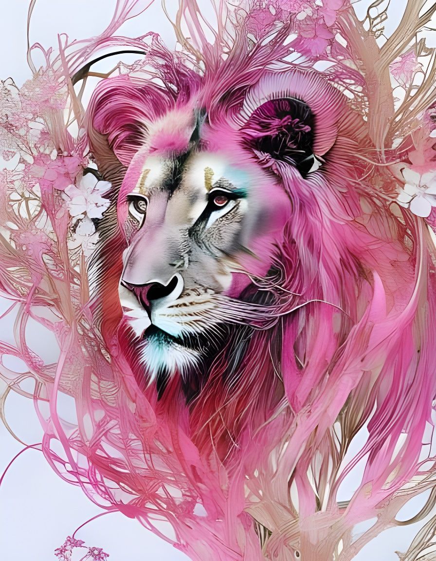Cherry blossom lion ♡