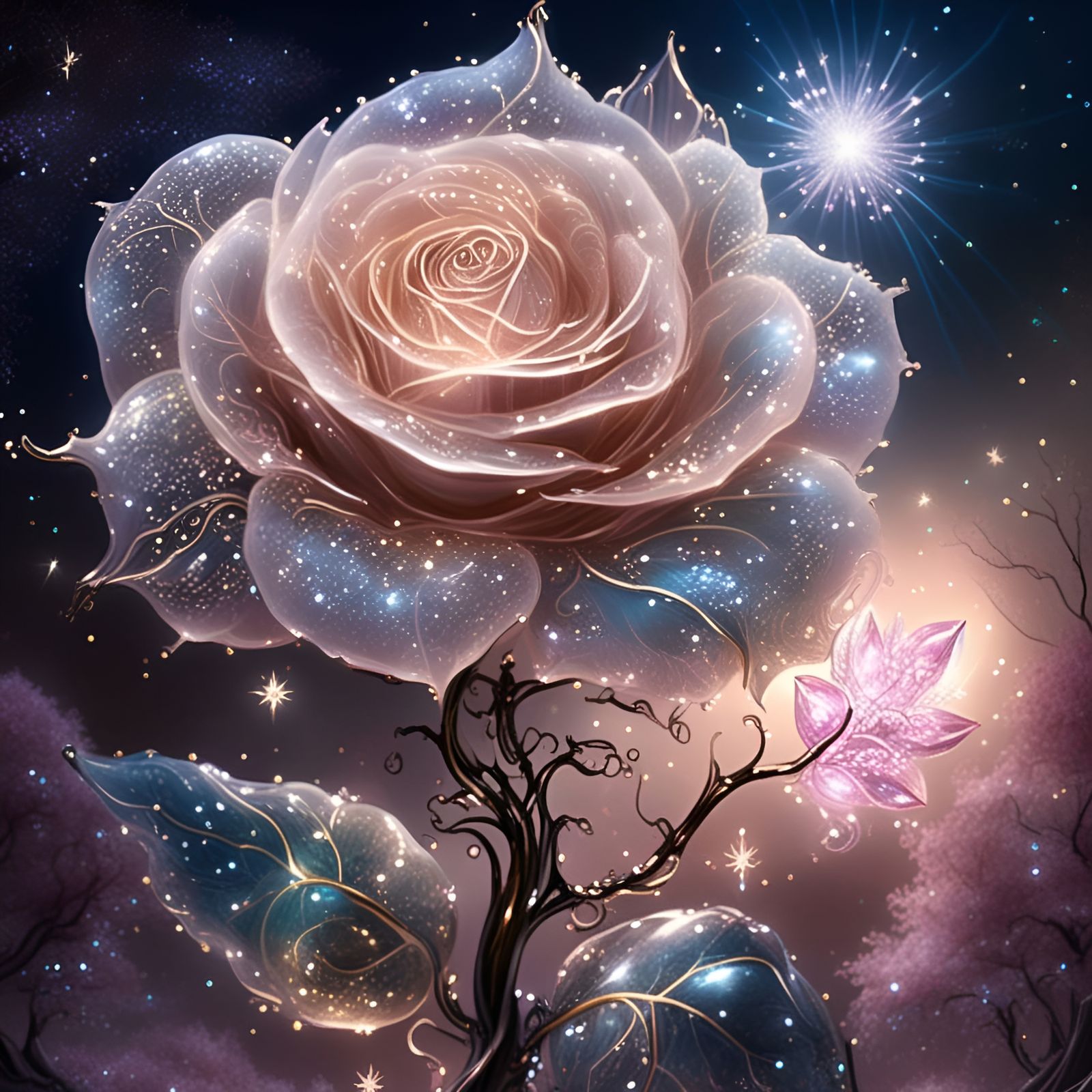 Extraterrestrial Rose  by @toomanynates