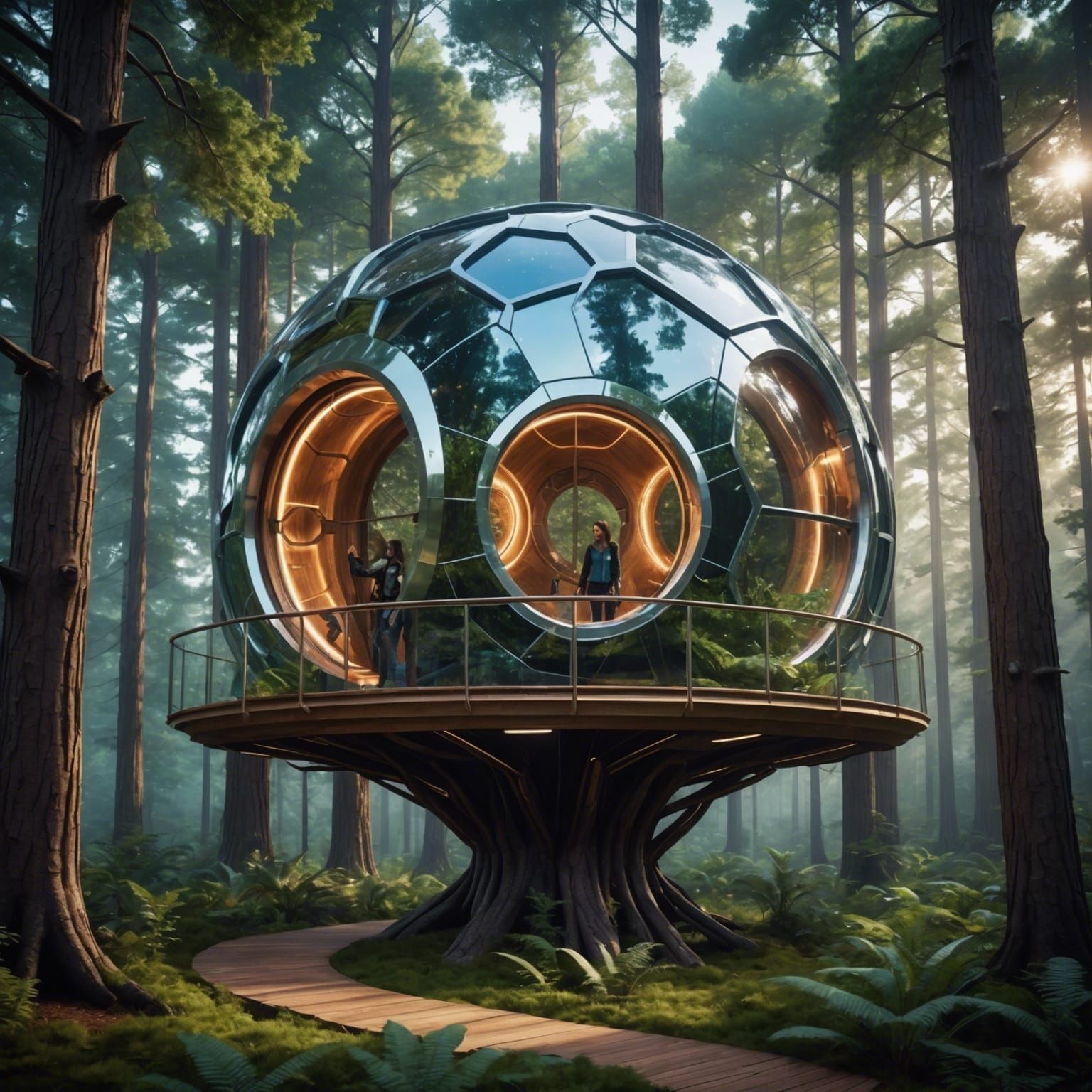The Galactic Portal: A futuristic treehouse designed like a ...