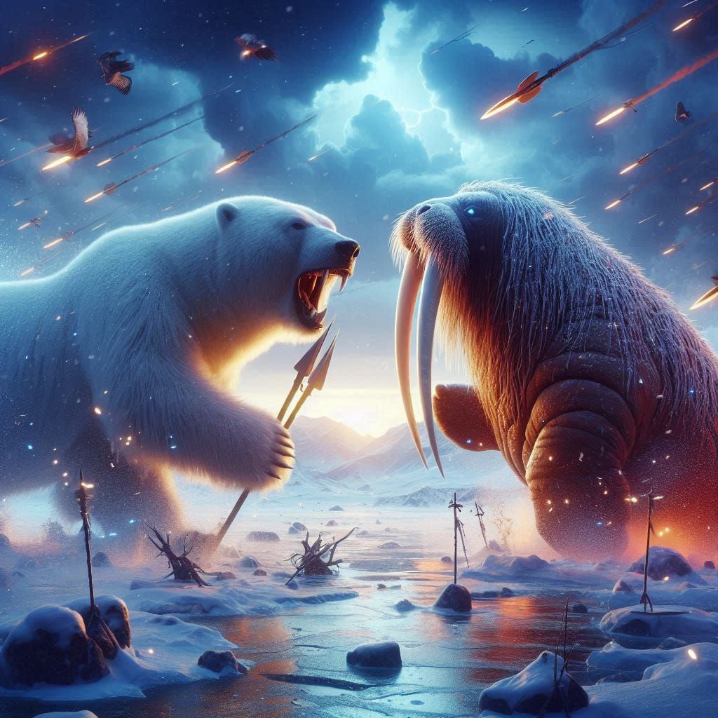 Epic Showdowns - 10. Polar Bear v/s Walrus