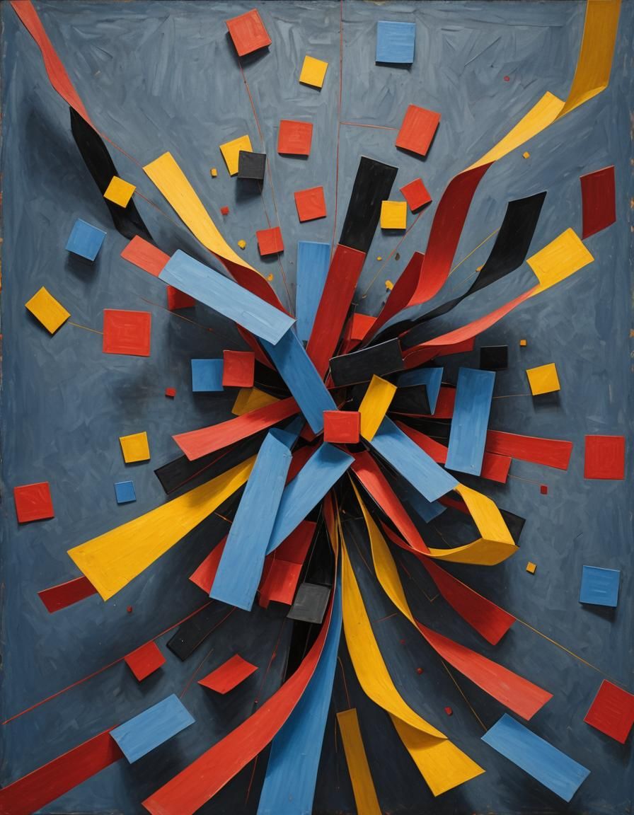 The image is a square with a blue background. In the center ...