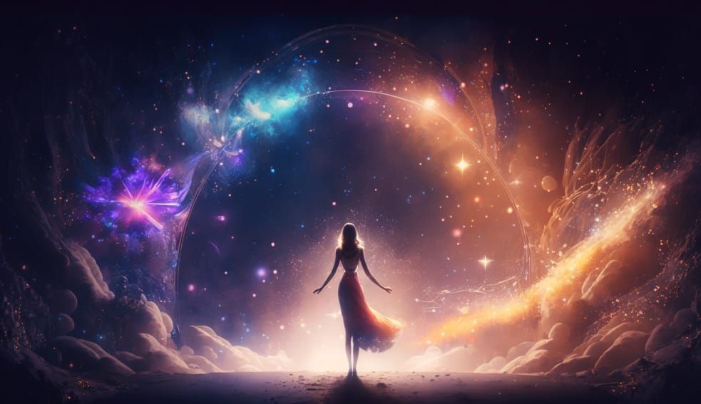 A million light are dancing in the sky