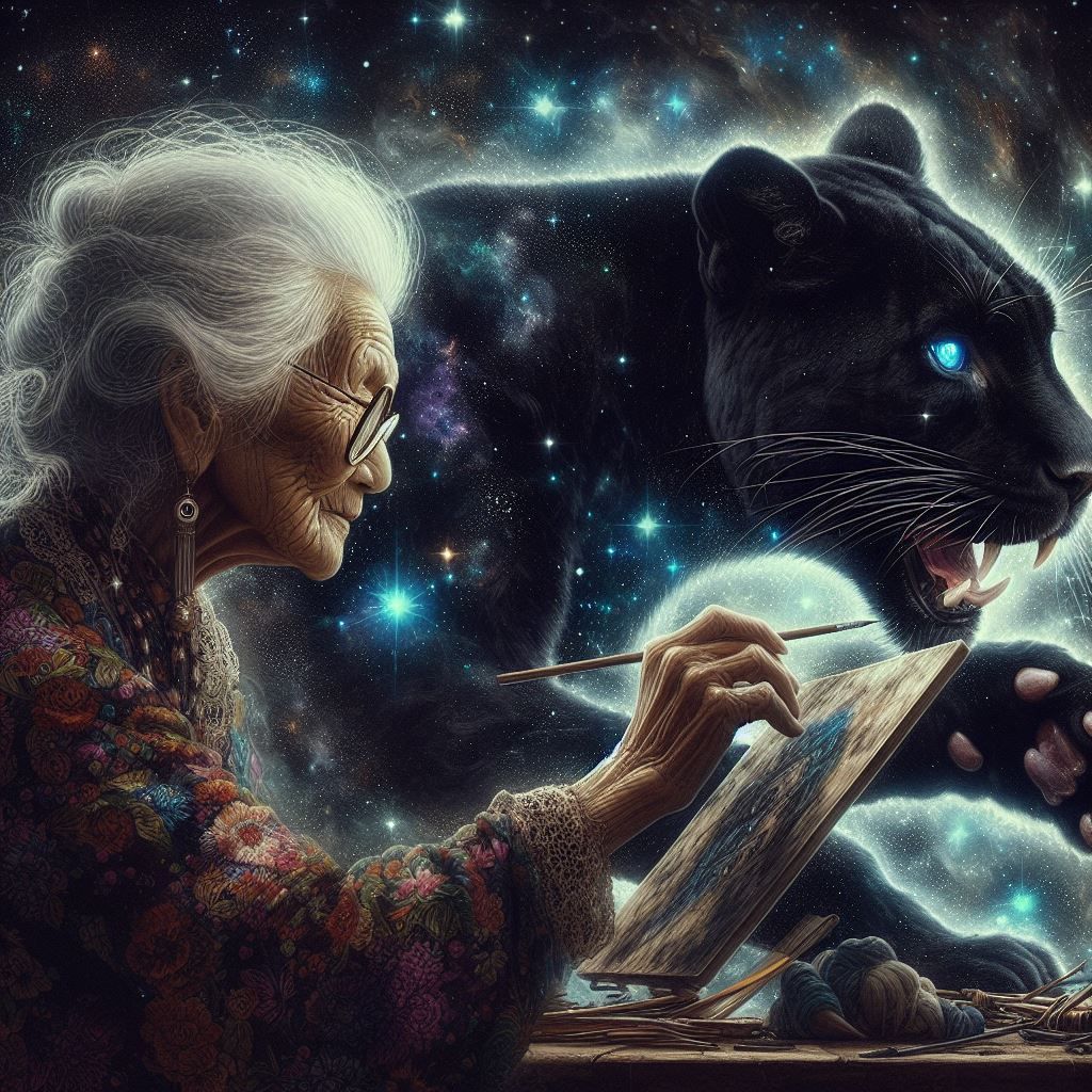 the artist and her muse  by @nana