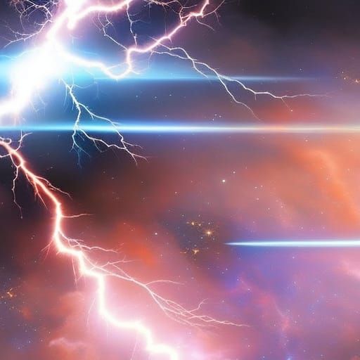 Lightning in space