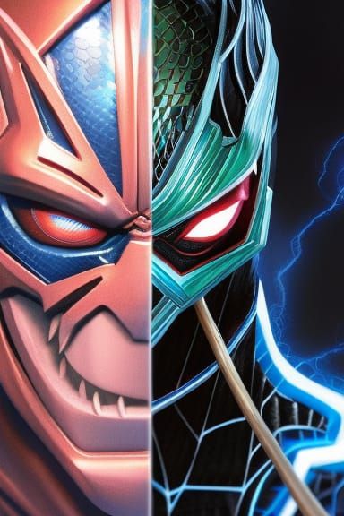 ::Spider-Man 2099:: Spawn Venom ::Blue Beetle:: Akuma ::Beas...