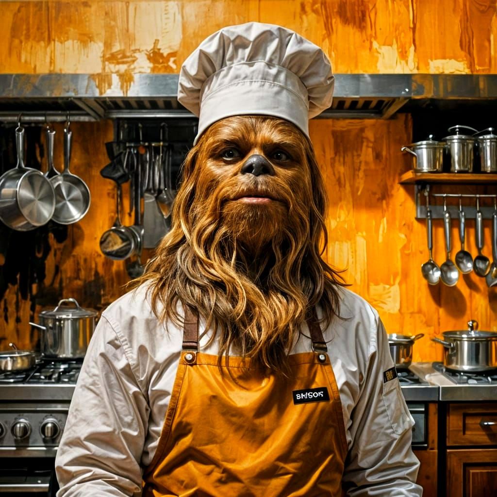 Chef Chewie  by @FIRULAIS