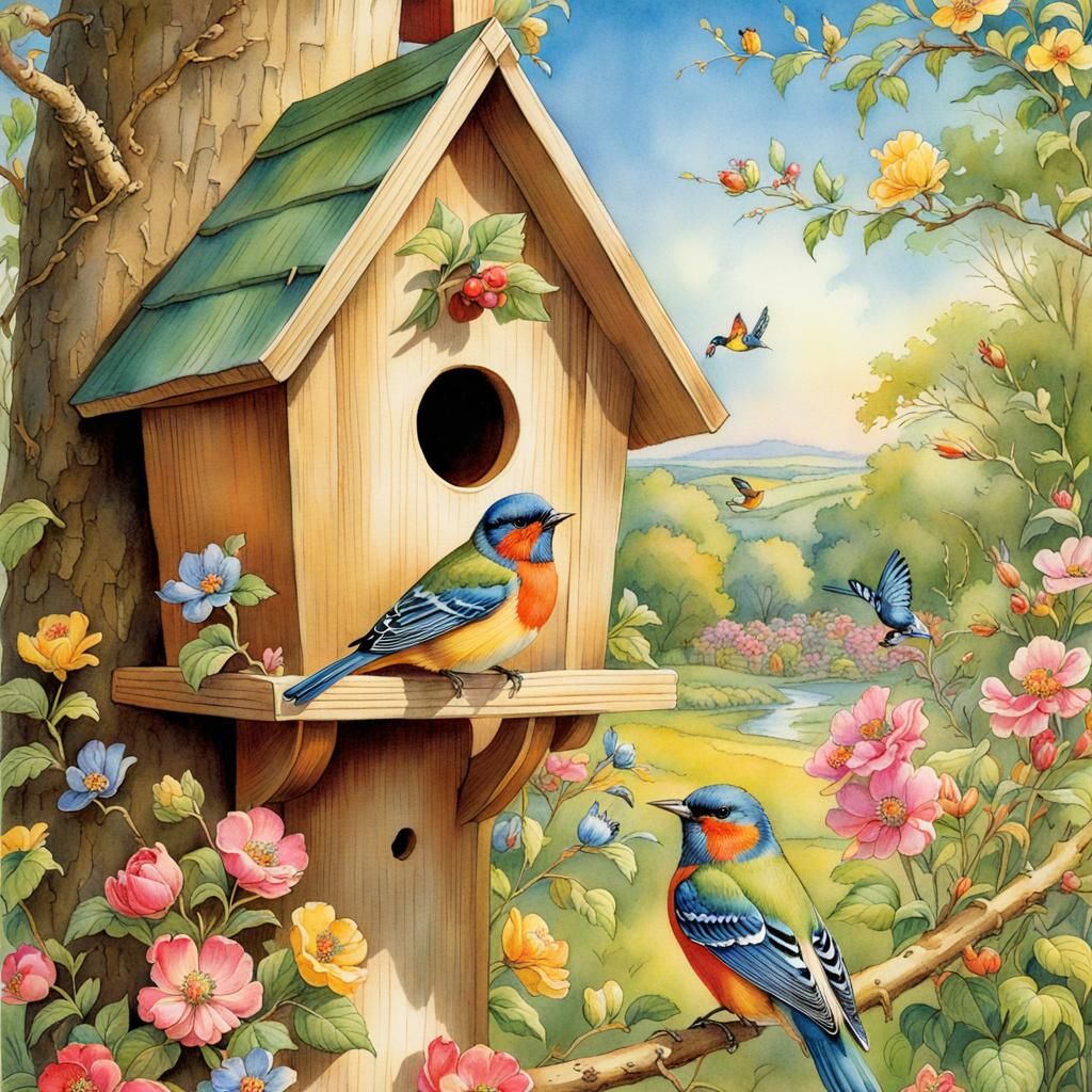 Birdhouse Home  by @Crystal